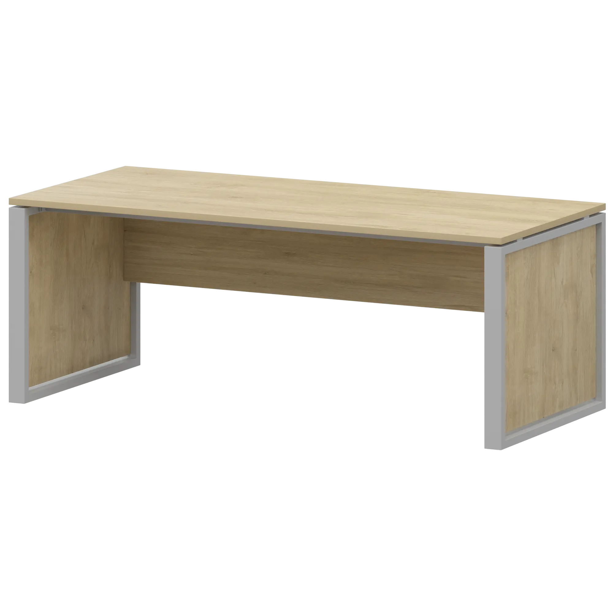 Стол руководителя Аргентум-М НТМ-180-КМК Баттл Рок/Металлик