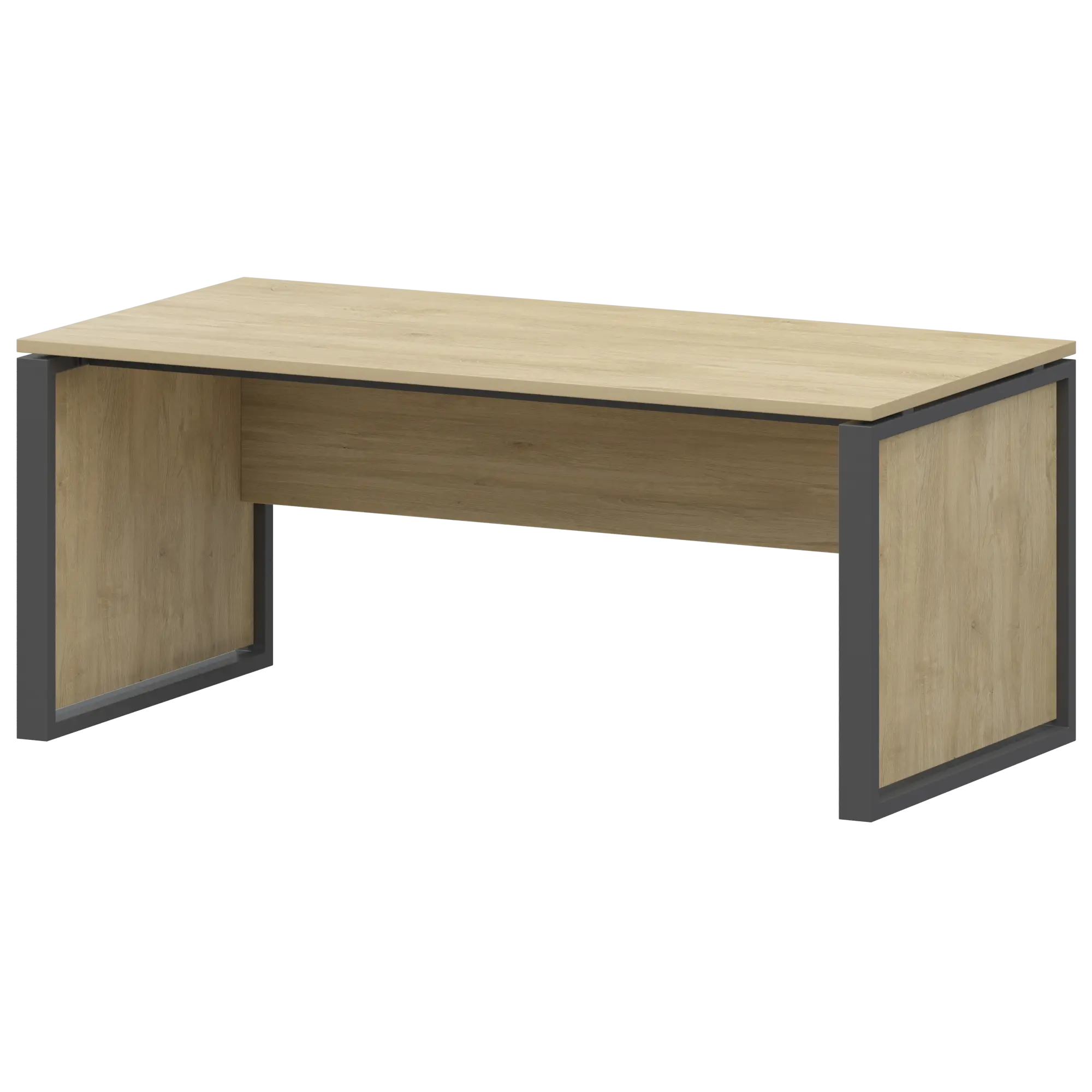 Стол руководителя Аргентум-М НТМ-160-КМК Баттл Рок/Антрацит