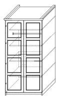 Шкаф 2-х дверный глухой ш.1000 в.2030 гл.520