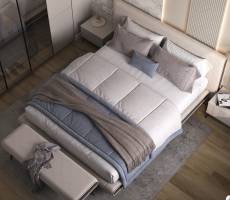 Кровать 1600x2000 с подъёмным механизмом + ёмкость для белья (наружн.размер 1990х1010х2340)