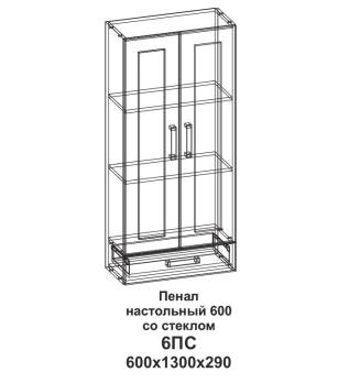 6ПС Пенал настольный 600 Танго