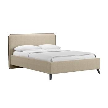 Миа 180 Кровать двойная НР Bravo light brown (бежево-коричневый), Лайт 10